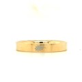 14k Wedding Band With Nature Inspired Motif- Oak Leaf