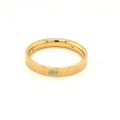14k Wedding Band With Nature Inspired Motif- Oak Leaf