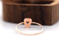 One-Of-a-kind 0.65ct Brown Diamond Ring in 750 Rose Gold Heart Prongs