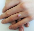 natural watermelon tourmaline ring