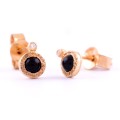 onyx gold studs