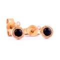onyx and diamond earrings